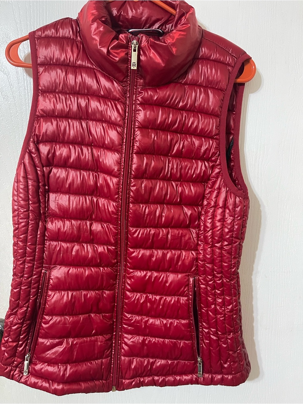Tommy Hilfiger Quilted Puffer Vest - Red